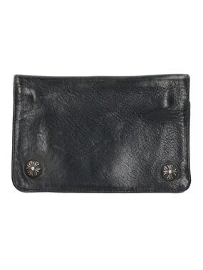 Chrome Hearts Cross Button Leather Wallet